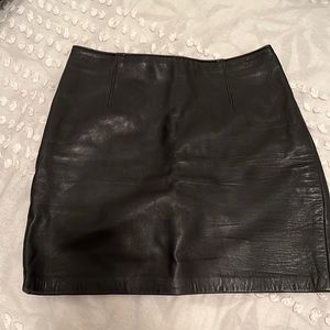 Mini LEATHER SKIRT